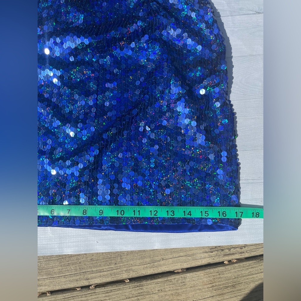 Rare Vintage Navy sequin Cocktail Dress! - Picture 4 of 7